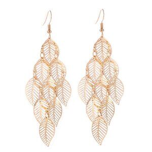 3For$20 Gold Multi-layer Hollow Leaf Earrings